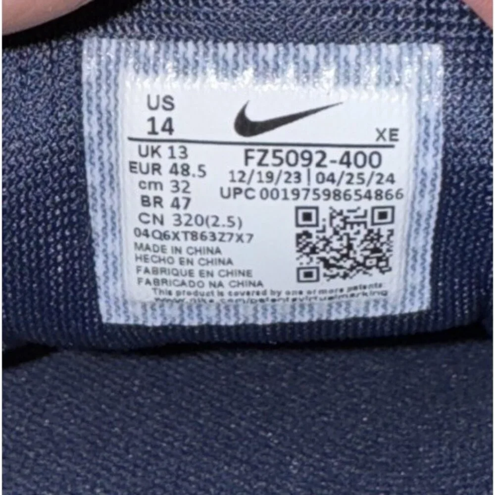 Nike Air Zoom Pegasus 41 New England Patriots Mens Running Shoes Size 14 Blue